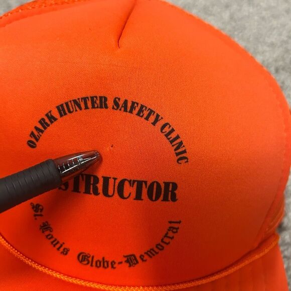 Crown Vintage Ozark Hunter Safety Clinic Instructor STL Orange SnapBack Hat Cap - Picture 4 of 10